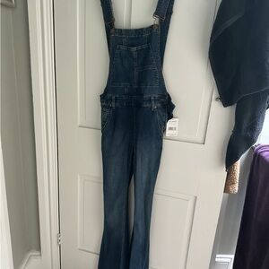 Free People denim overalls